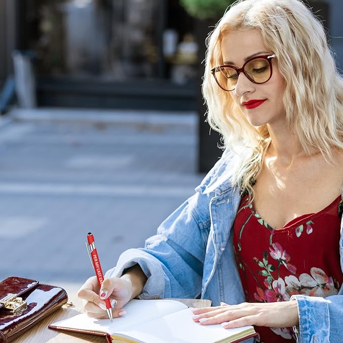 Eersida 40 Pcs Snarky Office Pens Funny Insulting Pens Arcastic Negative Quotes Ballpoint Macaron Touch Stylus for Office, Black Ink