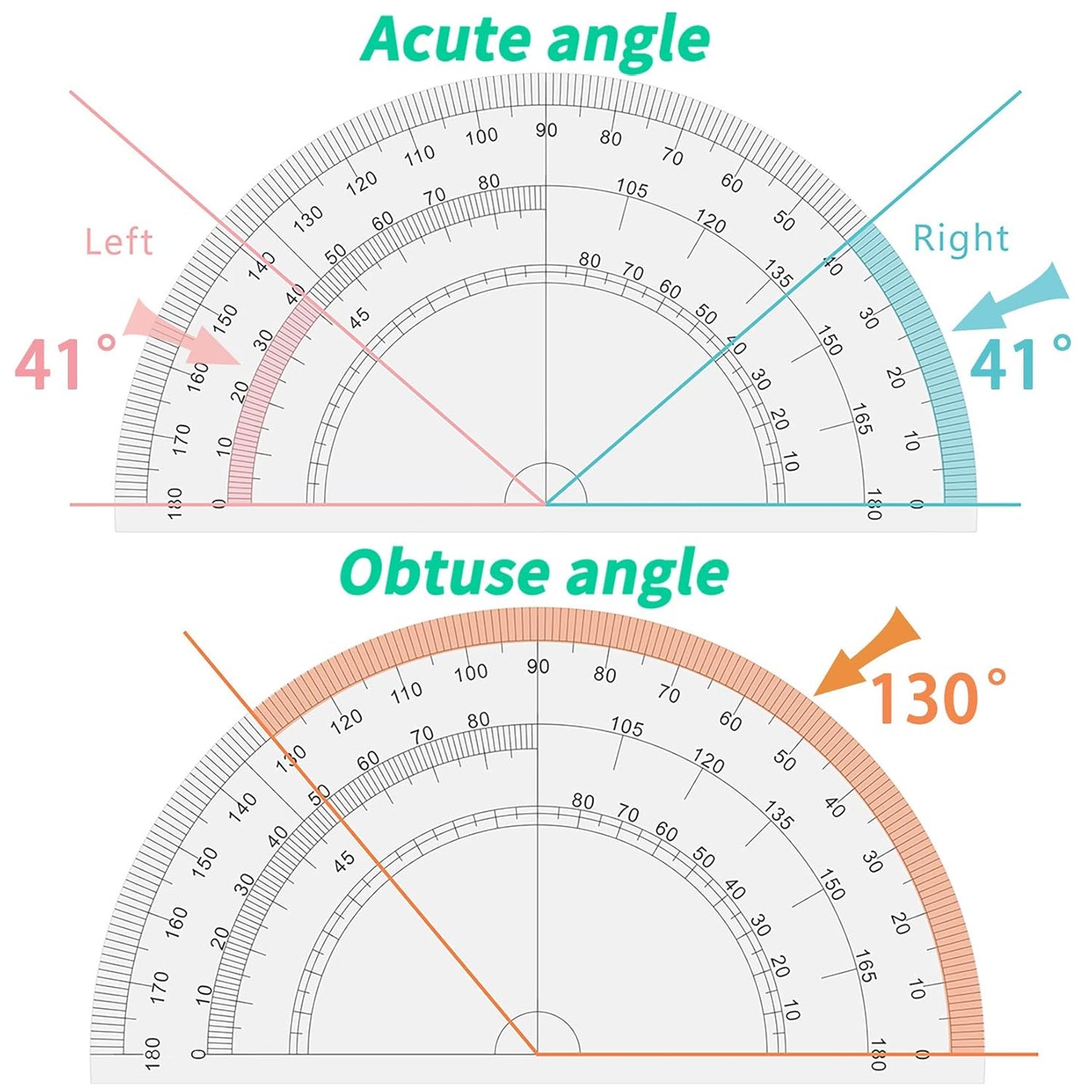 Professional Geometry Compass Set, Starter Compass Set Includes 2 Drafting Compasses, Protractor, 2 Set Squares, Ruler in Storage Box, Back-to-School Math Supplies for Students, Black