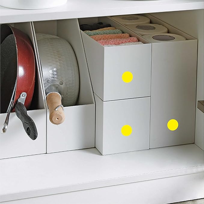 PARLAIM 0.75" Round Color Coding Circle Dot Stickers in Roll, 1000 Labels, 3/4 inch for Yard Sale, Yellow