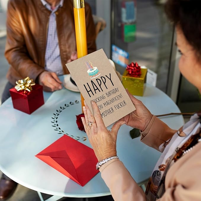 Funny Fucking Birthday for Boyfriend, Rude Birthday Card for Him, Happy Funking Birthday You Magnificent Mother Fucker Card
