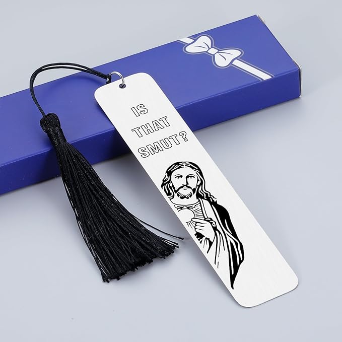 Is That Smutt Jesus Bookmark,Smutty Book Lovers Gifts,Christmas Stocking Stuffers for Adult Women,Funny Bookmarks for Women,Smut Bookmarks,Dirty Santa Gifts,Funny Gifts for Women Adult Spicy Bookmarks