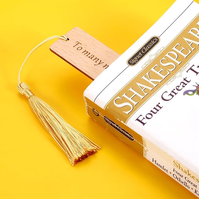 Wedding Wooden Bookmark Gifts for Women Men 5th Anniversary Valentines Day Bookmark Gifts for Him Her Wife Husband Birthday Gifts for Best Friend Bride Groom Women Book Marks for Booklover