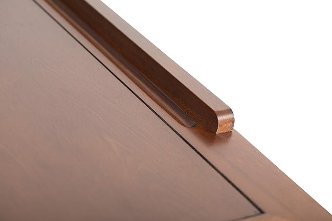 Studio Designs Vintage Drafting Table - Antique Design Solid Wood Drafting Table with Built-In Pencil Groove and Pencil Ledge - Angle Adjustable Work Surface