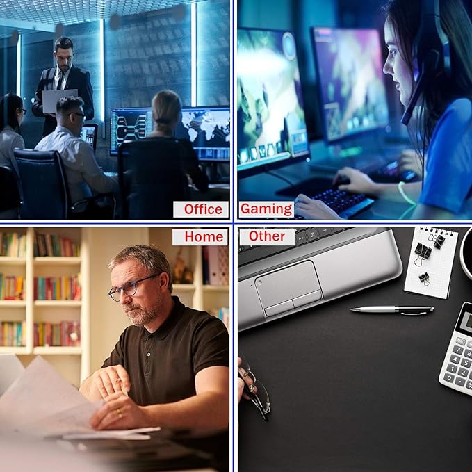 Japanese City Big Desk Mat Large Office Desk Pad, Durable Extended Mouse Mat, 31.5"x15.7" Computer Mousepad with Non-Slip Rubber Base & Stitched Edge for Home Office Gaming Work