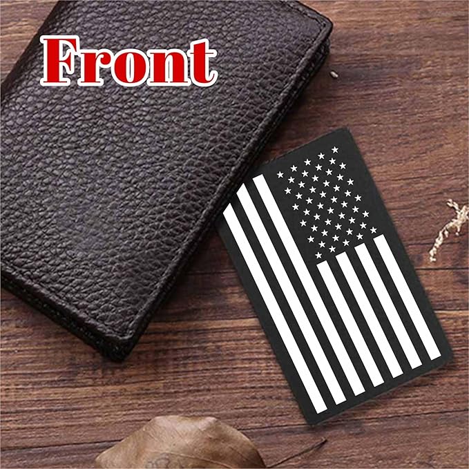 TGCNQ Miranda Warning Card with America Flag - Metal Miranda Rights Card Metal for Police Officers - Police Law Enforcement Accessories