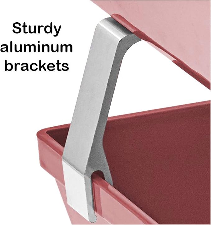 Acrimet 2 Tier Side Load Letter Tray Facility, Desktop File Organizer, A4 Letter Size Paper Organizer, Minimalist Storage Solution Paper Tray for Office, Home, Classroom (Plastic, Solid Pink Color)