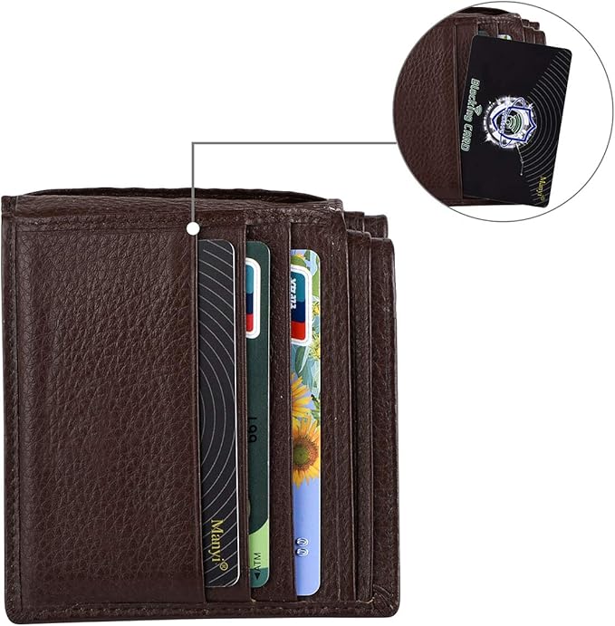 5Pcs RFID Blocking Card, Protection Entire Wallet and Purse Shield, Contactless NFC Bank Debit Credit Card Protector Blocker (Black)