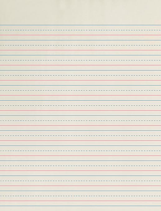 School Smart Zaner-Bloser Paper, 1/2 Inch Ruled, 8 x 10-1/2 Inches, 500 Sheets White