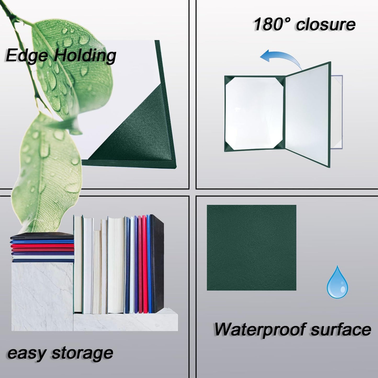 Diploma Cover 8.5x11 Inch, Graduation Certificate Holder - Elegant Faux Leather Folder for Graduation, Wedding Officiant,Forest Green-1 Pack