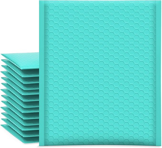 UCGOU Bubble Mailers 7.25x12 Inch Teal 25 Pack Usable Size 7.25x11 Padded Envelopes Small Business Opaque Packaging Self Seal Waterproof Boutique Bulk Shipping Bags for Jewelry Makeup Supplies #1