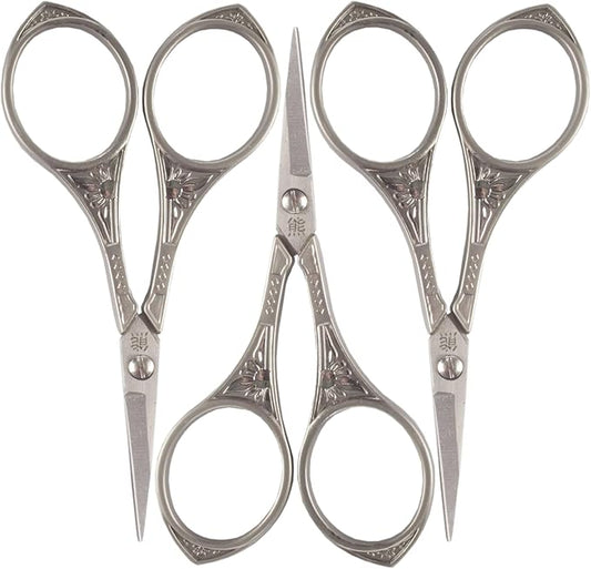 JubileeYarn Sun Motif Embroidery Craft Scissors - Bronze - 3 Scissors