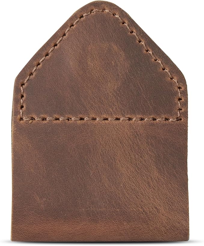 Londo Genuine Leather Handmade Bookmark (Set of 2) (Magnetic, Light Brown)