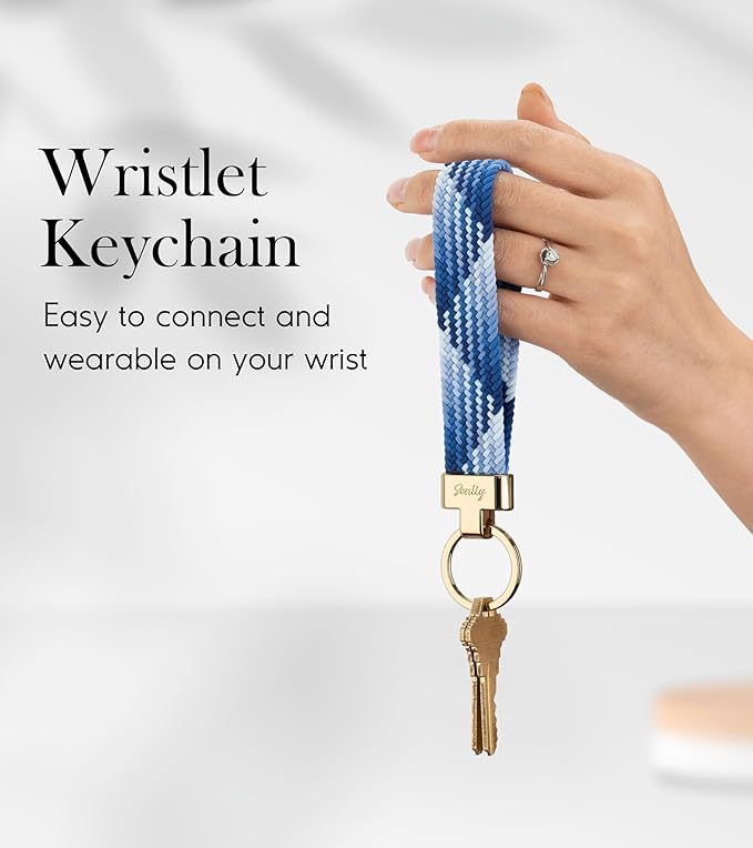 SENLLY Wristlet Lanyard, Stretchy Keychain Holder, Original Elastic Anti-Drop Design Keyring