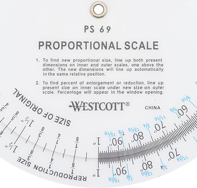 Westcott 5" Proportional Scale, White (PS-69)