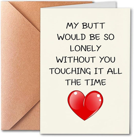 Funny Birthday Card for Hubby Boyfriend Fiance, Universal for Men, Suitable for Him, Anniversary, Valentine's Day, Cheeky, Humorous, Unique Style, Comes with A Warm Envelope