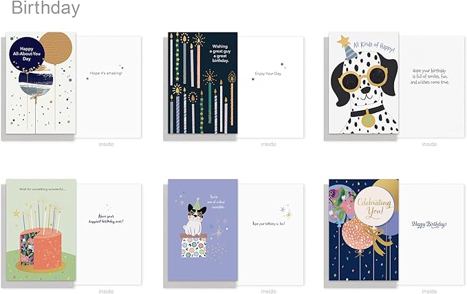 American Greetings All Occasion Deluxe Card Assortment with Envelopes and Storage Box(60-Count)