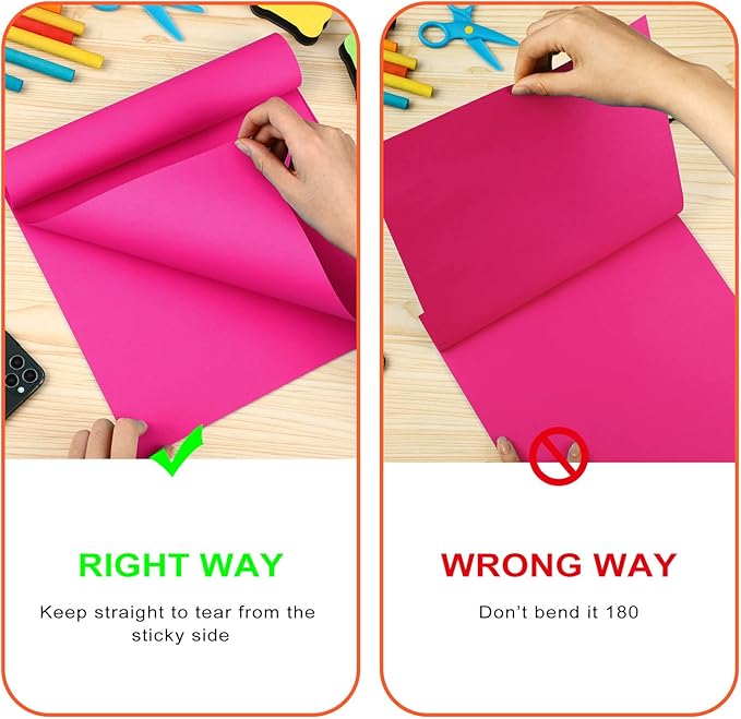 Zubebe 6 Pads 11 x 11 Inch Large Sticky Notes Jumbo Bright Colors Sticky Notepads Self Stick Note Square Memo Post Stickies for Office School, 25 Sheets/pad (Rainbow Color)