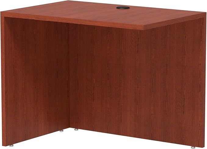 Alera ALEVA353624MC Valencia Series 35 in. x 23-5/8 in. x 29-1/2 in. Reversible Return/Bridge Shell - Medium Cherry