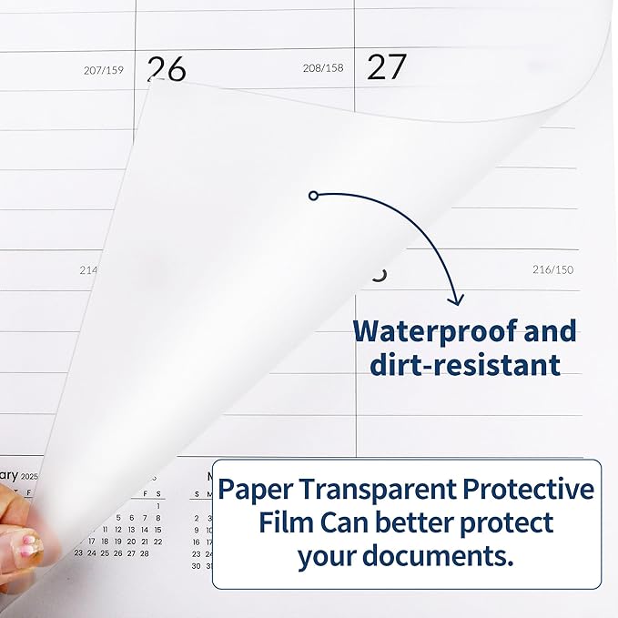 SUNEE 2025 Desk Calendar Large 22x17 from Now to March 2026, Extra Large Desktop Monthly Calendar Pad 18 Months For Teacher or Family, Desk Top Calendar, Black