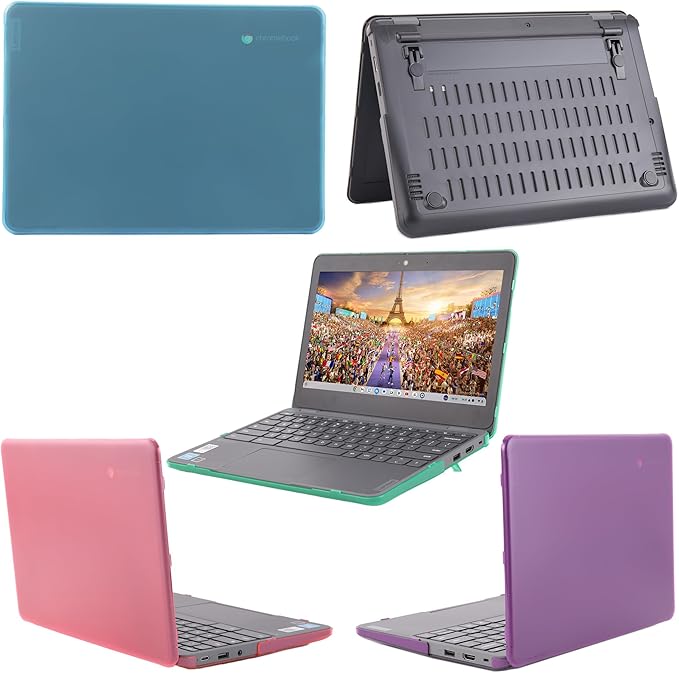 mCover Hard Case ONLY Compatible for 2024~2025 11.6" Lenovo 100E Chromebook Gen 4 (with Intel CPU and Model# 83G*) Laptop Computer (NOT Fitting Any Other Lenovo Models) - Blue