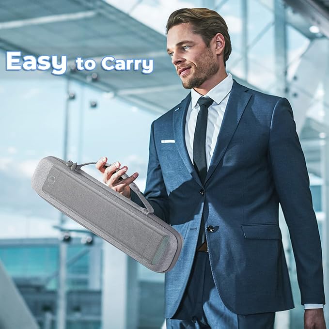 Odaro Portable Printer Storage Travel Carry Case, Compatible with M08F Letter, M08F A4, MT800 Thermal Printer, Compact and Lightweight, Waterproof and Shock Proof - Grey