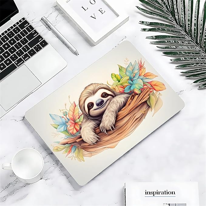 Compatible with 16 Inch MacBook Pro A2141, Cute Sloth Hard Plastic Shell Cover Case