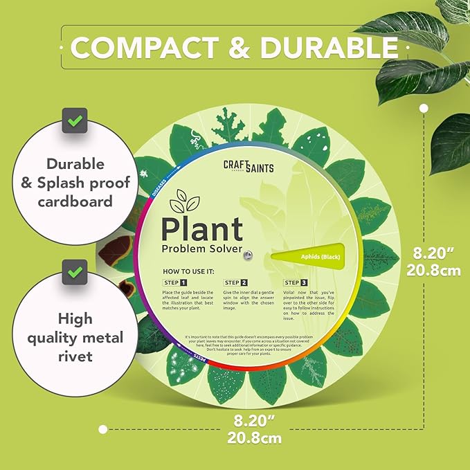 Garden Planner for Plant Problems, Identify & Resolve 18 Common Problems, Portable Homestead Farmers Almanac, Vegetable & Flower & Tree Disease Troubleshooter, Essential Accessories for Gardeners