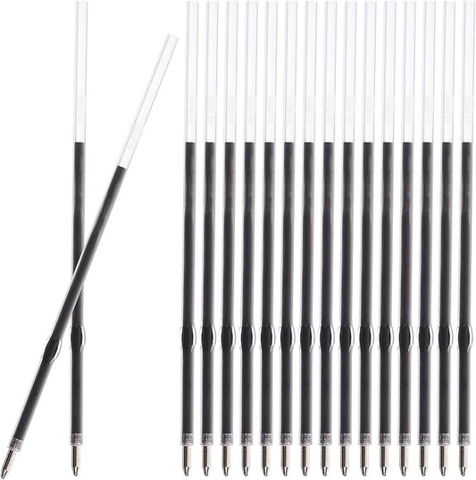 Retractable Ballpoint Pen Refills 30 Pieces 1mm, 4.2 Inch Black Ink Refills Smooth Writing for Click Pens Journal Writing, School and Office Suppliers