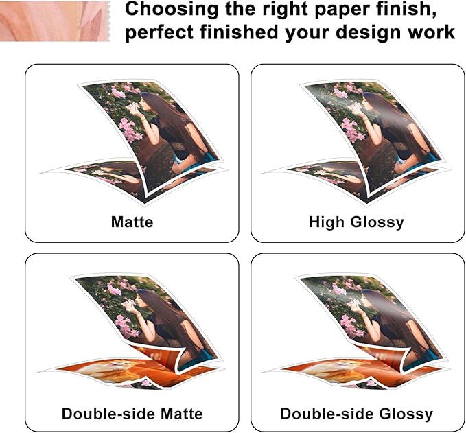 Koala Glossy Inkjet Photo Paper 13X19 Inches 48lb 100 Sheets Professional Glossy Photographic Paper Compatible with Inkjet Printer Use DYE INK 180GSM