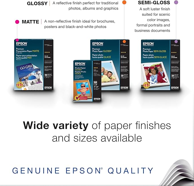 Epson Ultra Premium Photo Paper GLOSSY (5x7 Inches, 20 Sheets) (S041945)