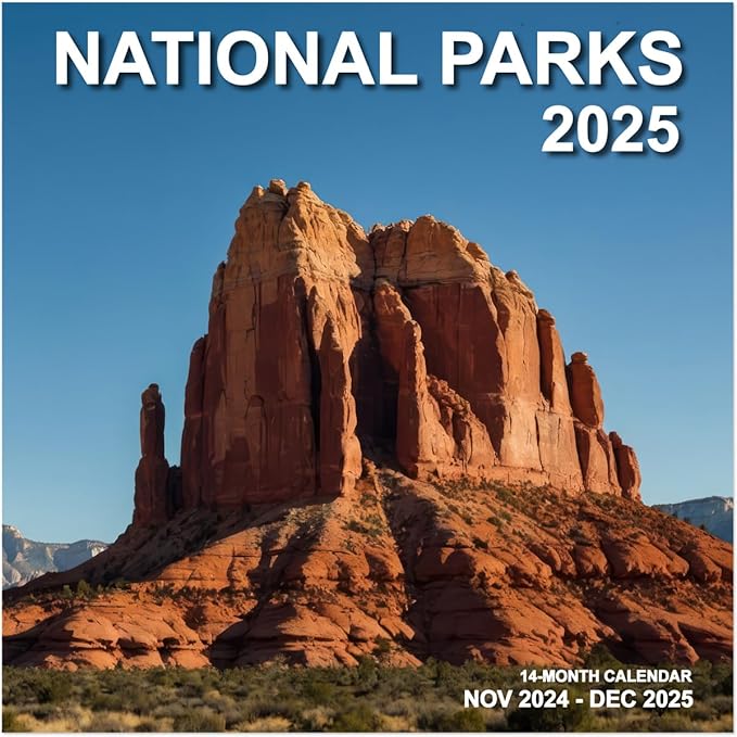 Calendar 2025, National Parks Calendar 2025 from January 2025 - December 2025, 12" x 24" Opened 12 Months Calendar, Full Page Months Thick & Sturdy Paper for Gift Perfect Calendar Organizing