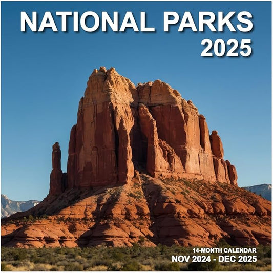 Calendar 2025, National Parks Calendar 2025 from January 2025 - December 2025, 12" x 24" Opened 12 Months Calendar, Full Page Months Thick & Sturdy Paper for Gift Perfect Calendar Organizing