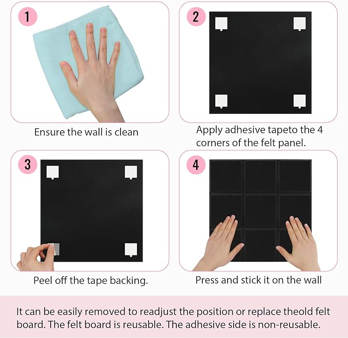 Smarpau Large Cork Bulletin Board 48"x36" Cork Board Wall Tiles 12 Pack Corkboards for Walls Cork Board Felt Board Tiles for Office Home Gray Pin Board Tack Board Squares Alternative