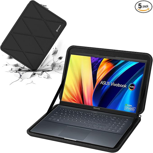 Smatree Hard Laptop Sleeve Case Compatible for 15.6 inch ASUS Vivobook S 15 (S5507) Copilot+ PC, ASUS Vivobook Pro 15 OLED (K6502), for MSI Prestige 15 A12UD/A12SC, MSI Modern 15A10/15A11/15A5/15B11M