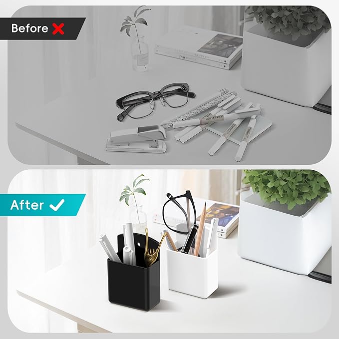 DRQ 2pc Adhesive Remote Control Holder, Wall Mount TV Controller Holder, TV Remote Organizer, Wall Pen Holder Desk Accessories Storage for Home Office School, Black