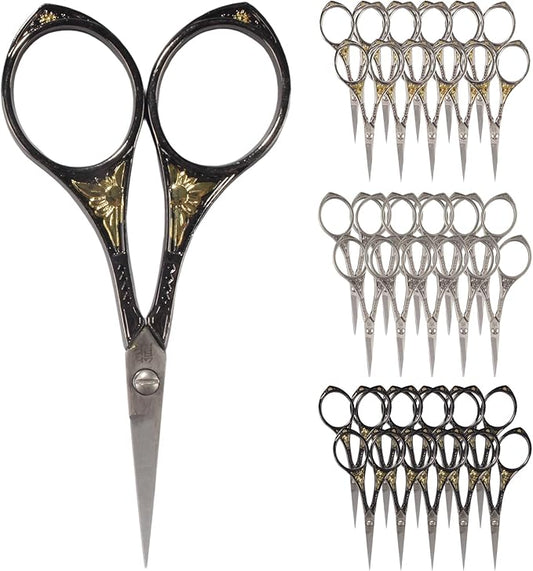 JubileeYarn Sun Motif Embroidery Craft Scissors - Assortment - 30 Scissors