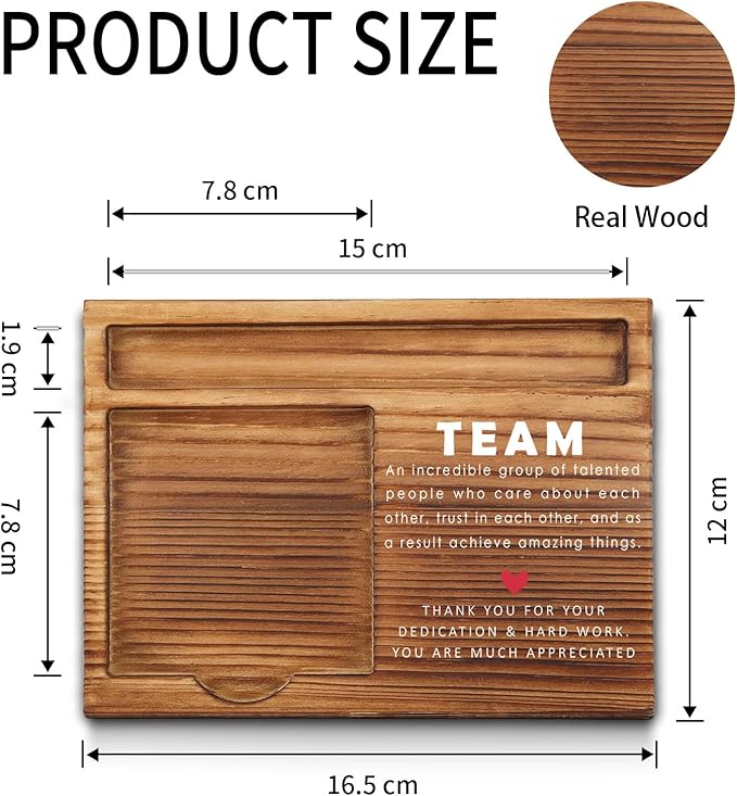 Team Sticky Note Holder, Team Thank You Appreciation Gifts for Coworkers, Employees, Men, Women, Team Gifts Office Desk Self-Stick Note Pad Holders GSH433