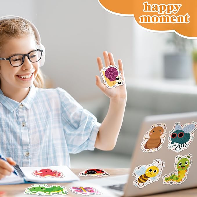 80 Pcs Anxiety Sensory Stickers with Inspirational Quotes Calm Textured Strips Relief Mental Health Stickers School Office Adhesive Sensory Tape Anti Stress Toys for Adults Teens (Retro)