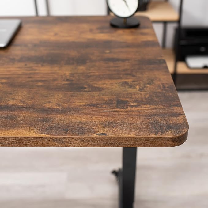 VIVO Universal 48 x 30 inch Solid One-Piece Table Top for Standard and Sit to Stand Height Adjustable Home and Office Desk Frames, Rustic Vintage Brown, DESK-TOP48-30N