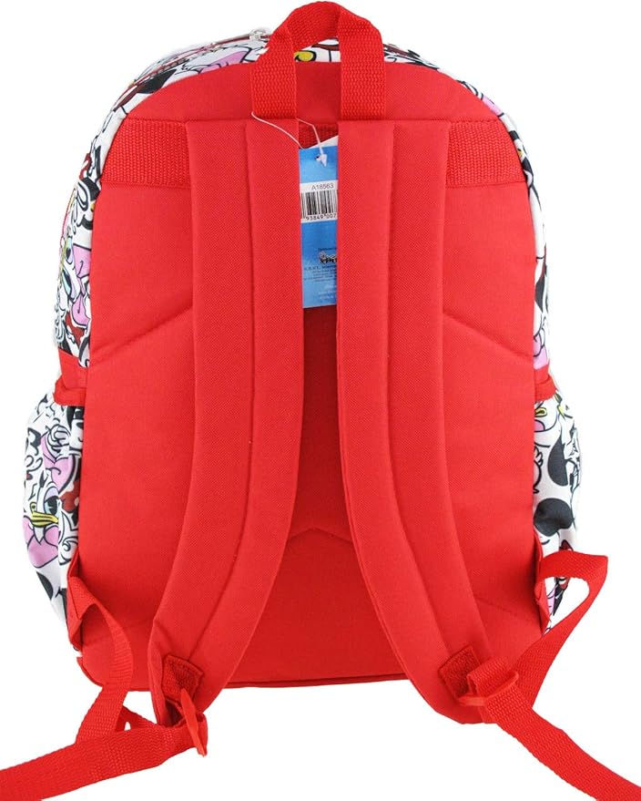 Minnie Mouse and Friends 16 inch All Over Print Deluxe Backpack With Laptop Compartment