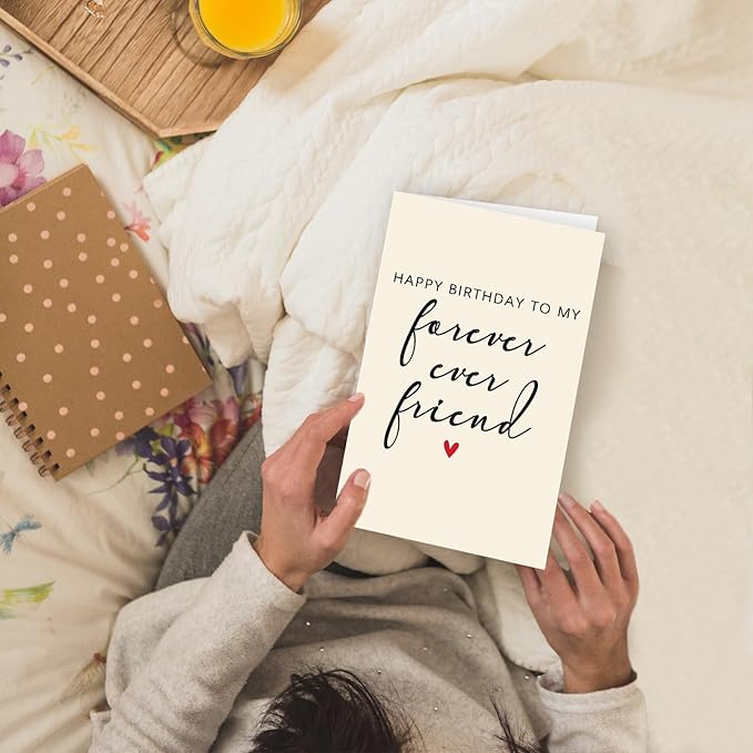 Funny Birthday Cards for Women Female, Best Friend Birthday Gifts for Her, Bday Gifts for BFF Sister Bestie-To My Forever Friend