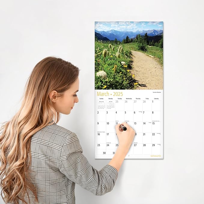 RED EMBER Banff National Park 2025 Wall Calendar 12 Month | 12" x 24" Open | Thick & Sturdy Paper | Giftable | Calendar 2025