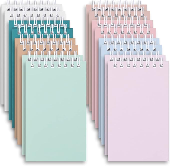 Ddaowanx Small Notebooks,3x5 Pocket Spiral Notepads With Lined Pages - The Perfect Little Mini Notebook to Stay Organized and Boost Productivity at Work or School (16, Cute Colors)