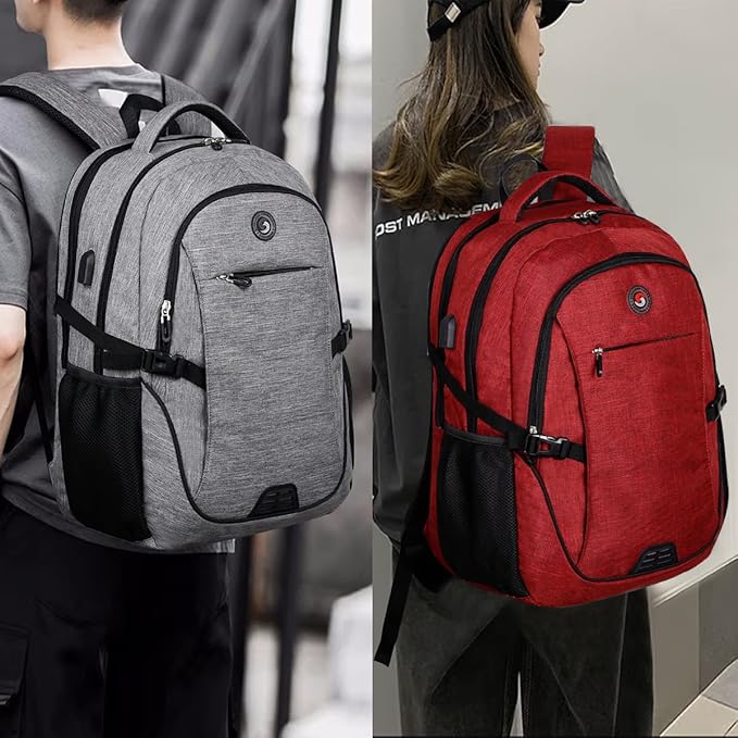 SHRRADOO Anti Theft Laptop Backpack Travel Backpacks with usb Charging Port for Women Men College High School Backpack Computer Bag Fits 16.3 Inch Laptop