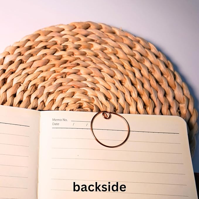 Personalized Initial Copper Bookmark, Set of 5, Handmade Copper Gift for Her, Him, Couple on Birthday, Wedding Anniversary, Alphabet Bookmark (B)