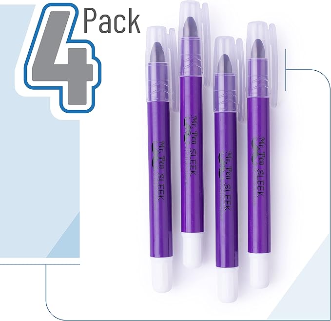 Mr. Pen No Bleed Gel Highlighter, Bible Highlighters, Purple, Pack of 4
