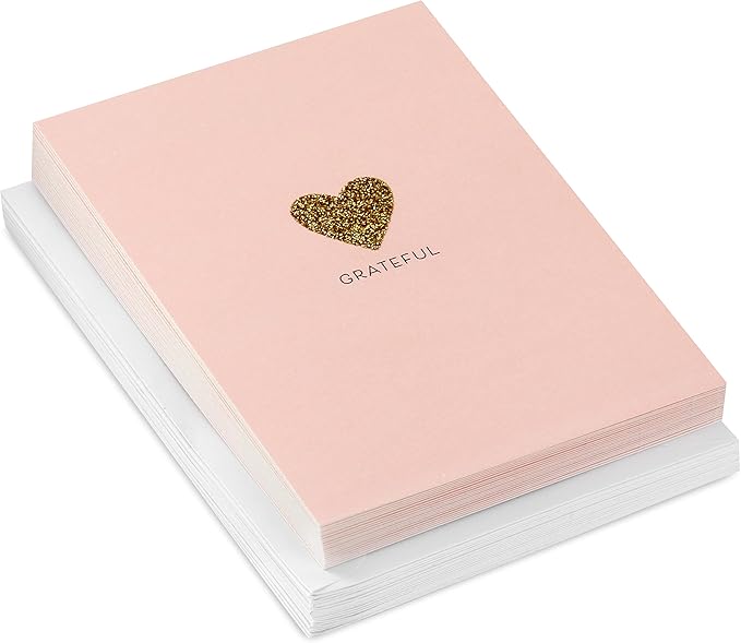 Hallmark Blank Cards, Grateful Heart (20 Cards with Envelopes)