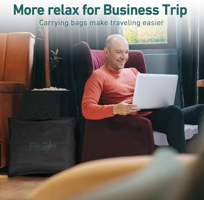 Seat Cushions for Office Chairs - Pressure Relief Seat Cushion with a Storage Bag - Car Seat Cushions for Pressure Relief, Tailbone Pain, Sciatica & Back Pain Relief (Light Purple)