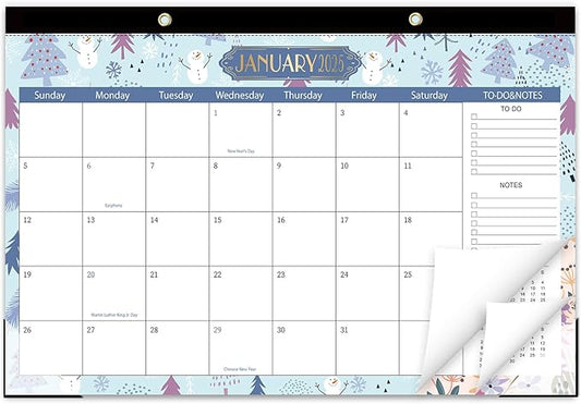 GuassLee Desk Calendar 2025, Desk Top Calendar from Jan. 2025 to Jun. 2026, 17" x 11.5" Large School Year Desk Wall Calendar with To-Do List and Notes for Office School Home Teacher Planning
