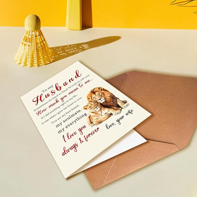 Funny Birthday Card, Romantic Birthday Gift for Husband, Unique Sweet Birthday Card, Thank You Husband Birthday Card, Happy Birthday To My Husband